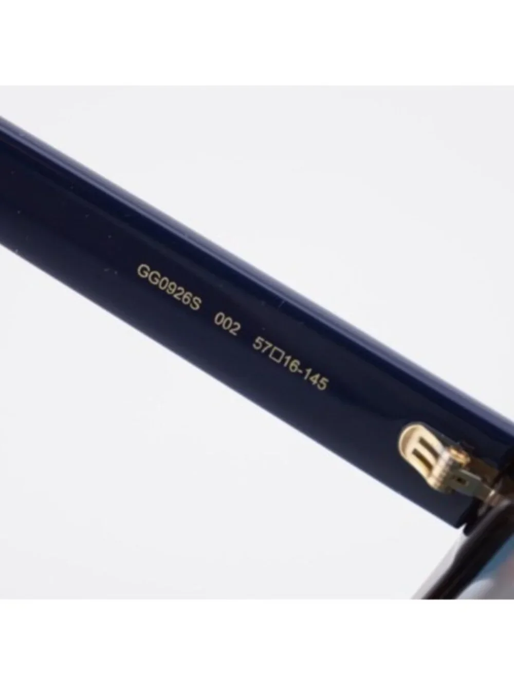 Gucci GG0926S 001 Sunglasses Havana Square Frame, Blue Lenses